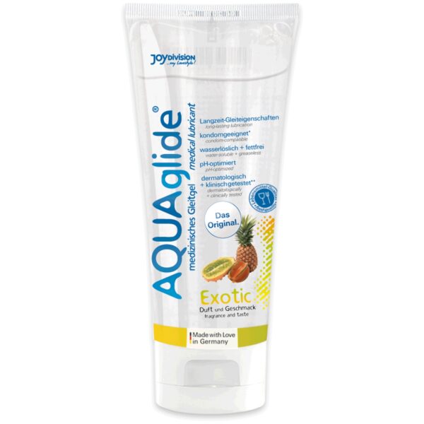 Aquaglide Glidecreme med Smag 100 ml     - Klar