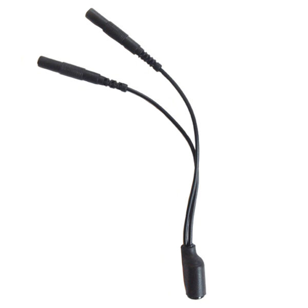 Mystim Adapter Rundstik til 2 mm Hunstik    - Sort