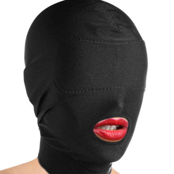 Master Series Disguise Open Mouth Maske med Blindfold    - Sort - One Size