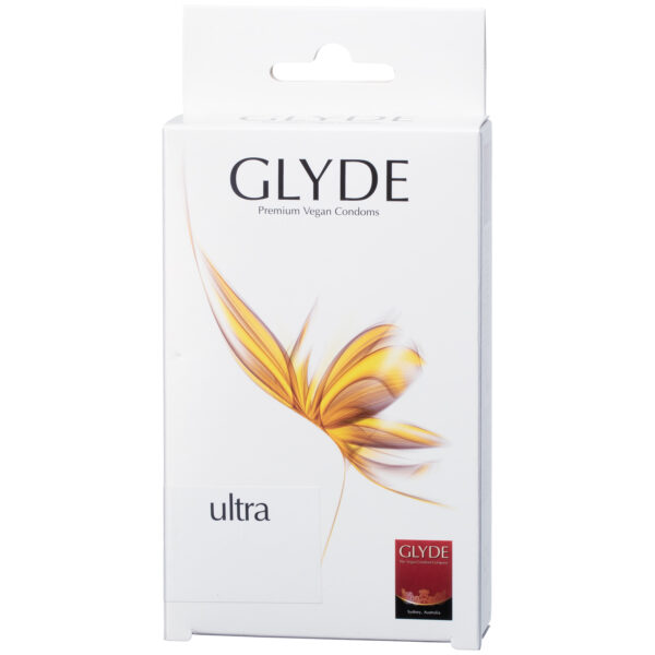Glyde Ultra Veganske Kondomer 10 stk     - Klar