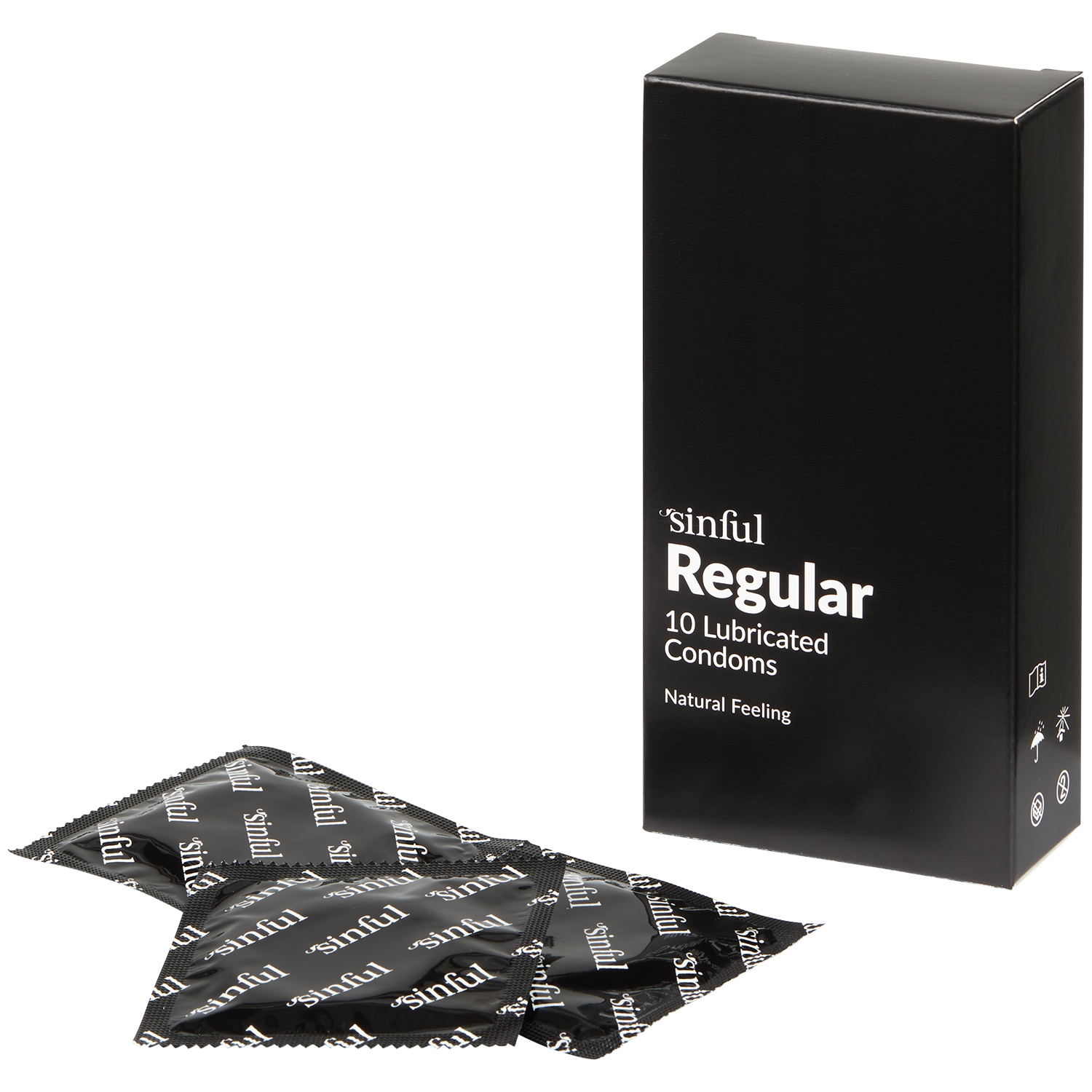 Sinful Regular Kondomer 10 stk - Klar