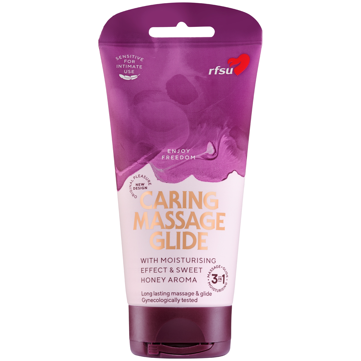 RFSU Caring Massage Glide 150 ml - Klar