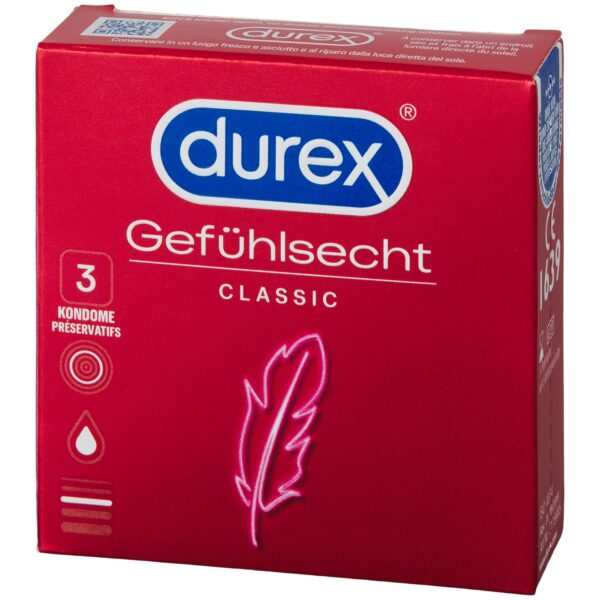 Durex Sensitive Kondomer 3 stk      - Klar