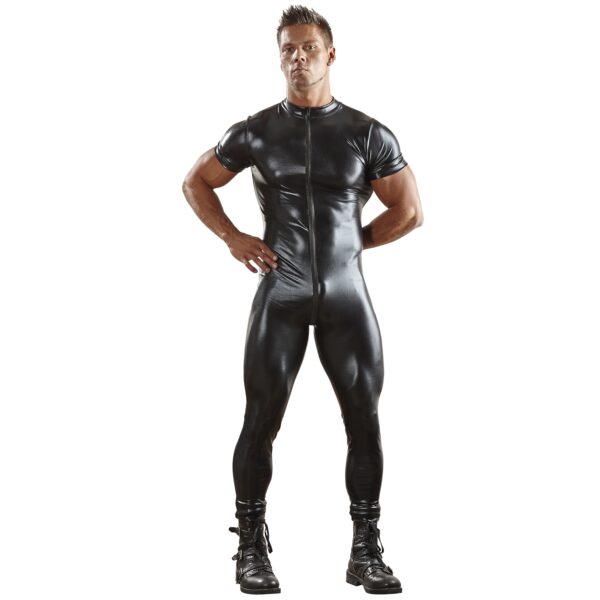 Svenjoyment Wetlook Catsuit        - Sort - L