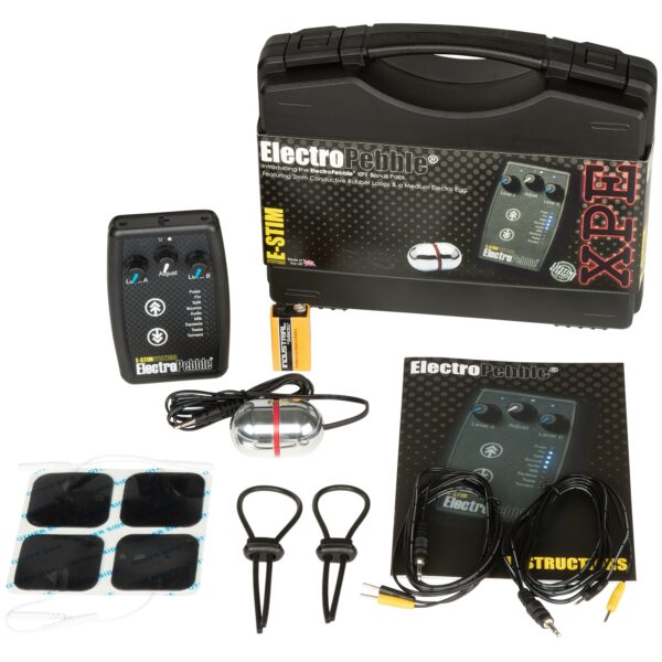 E-stim Systems E-Stim ElectroPebble XPE Power Box Sæt    - Sort