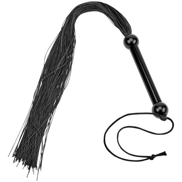 obaie Gummi Pisk 50 cm      - Sort