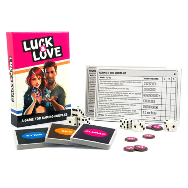 Tingletouch Games Luck and Love Erotisk Spil til Par   - Flere farver