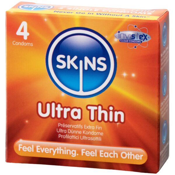 Skins Ultra Tynde Kondomer 4 stk     - Klar