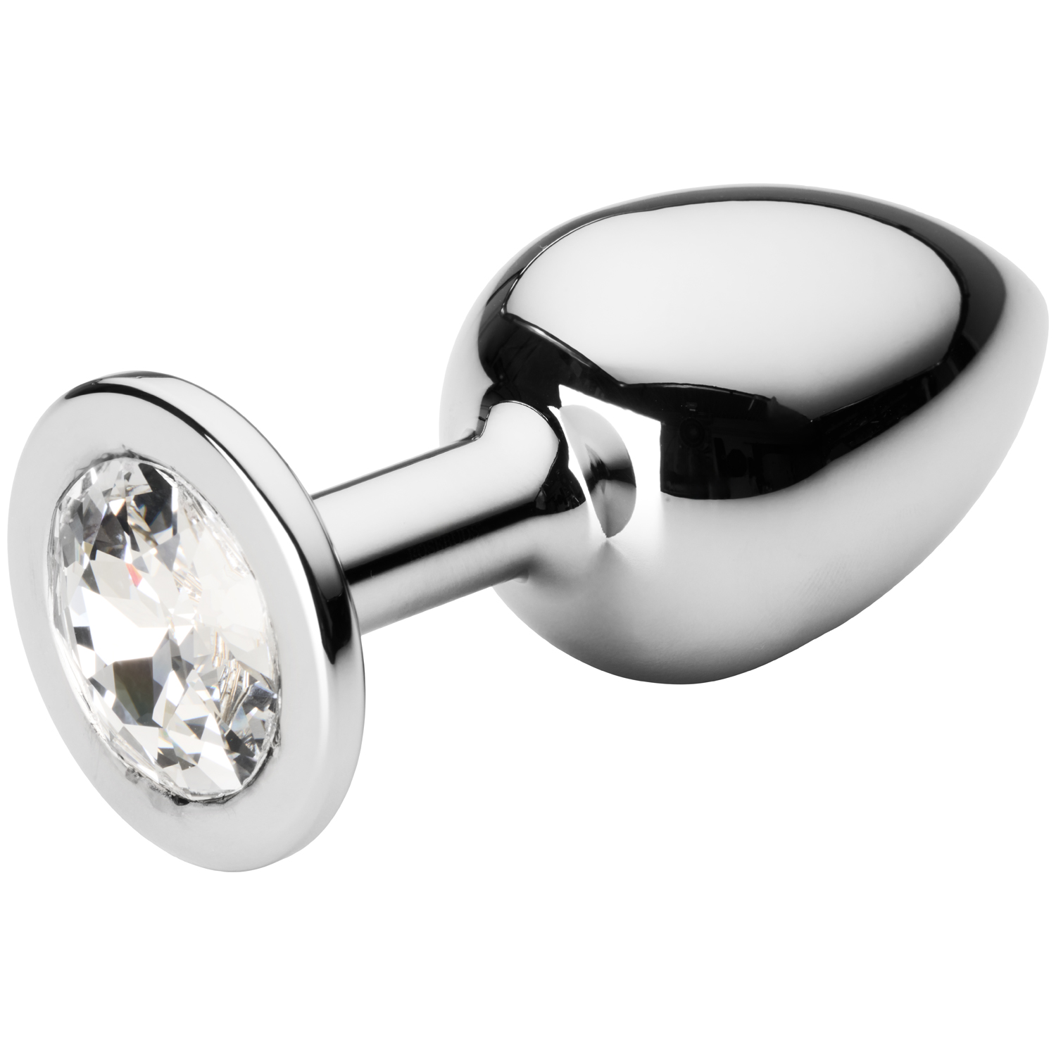 Rosebuds Cristal Plug XLarge - Sølv
