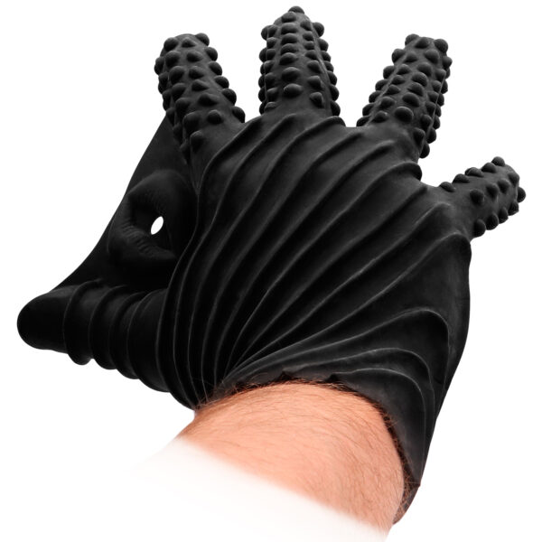 Fist It Silikone Onani Handske       - Sort - One Size