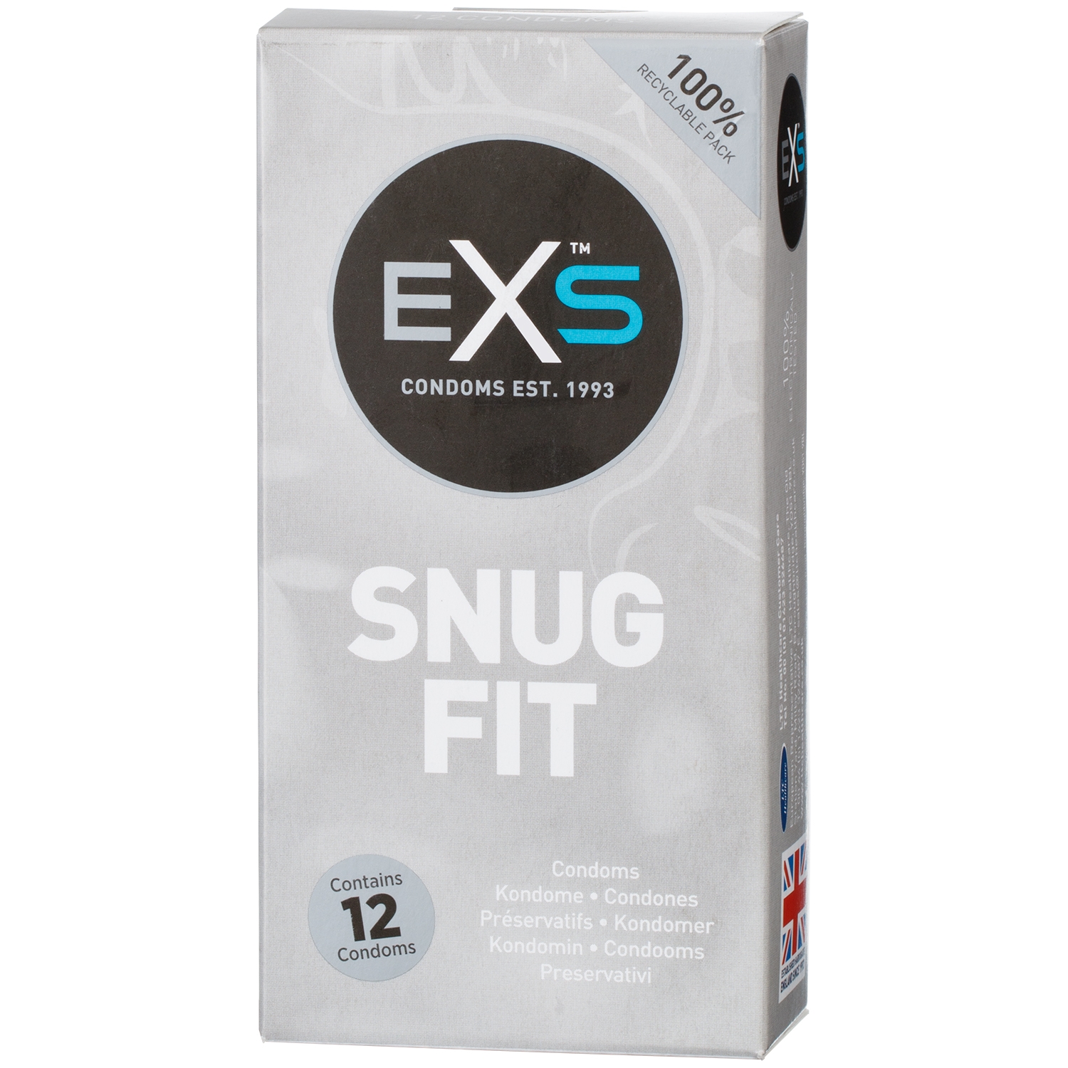 EXS Snug Fit Kondomer 12 stk - Klar