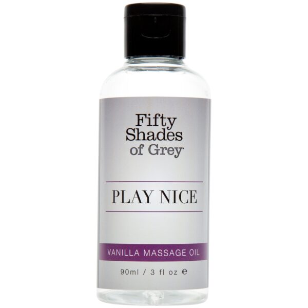 Fifty Shades of Grey Play Nice Vanilje Massage Olie 90 ml   - Klar