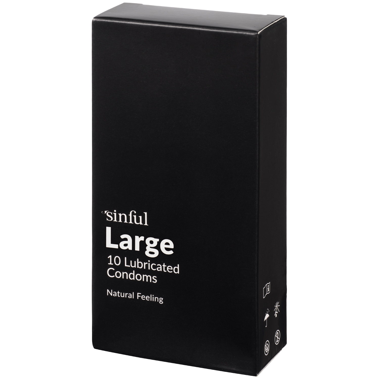 Sinful Large Kondomer 10 stk - Klar