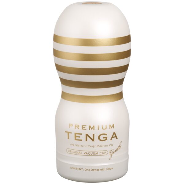 TENGA Premium Original Gentle Vacuum Cup Masturbator    - Hvid