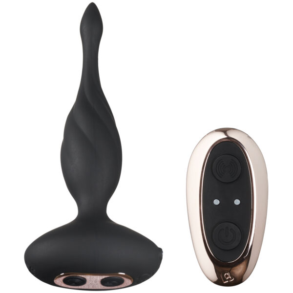 Rocks Off Petite Sensations Discover Fjernbetjent Butt Plug    - Sort