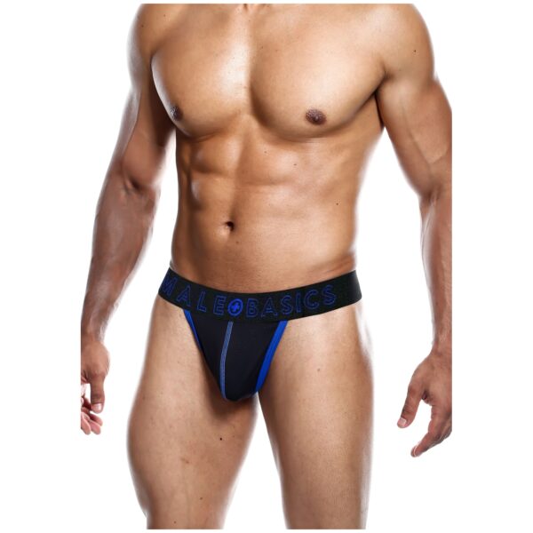MaleBasics Blå G-streng        - Sort - S