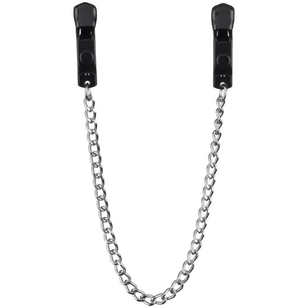 Mister B Pinch Battery Clamps Adjustable with Chain Black   - Flere farver