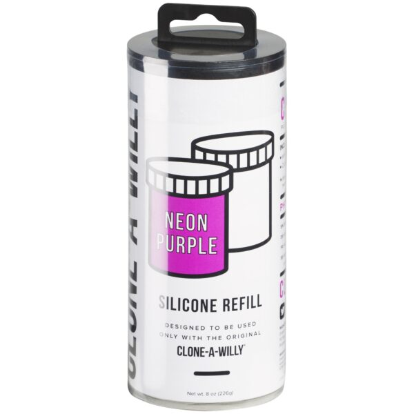 Clone-A-Willy Neon Lilla Silikone Refill      - Lilla