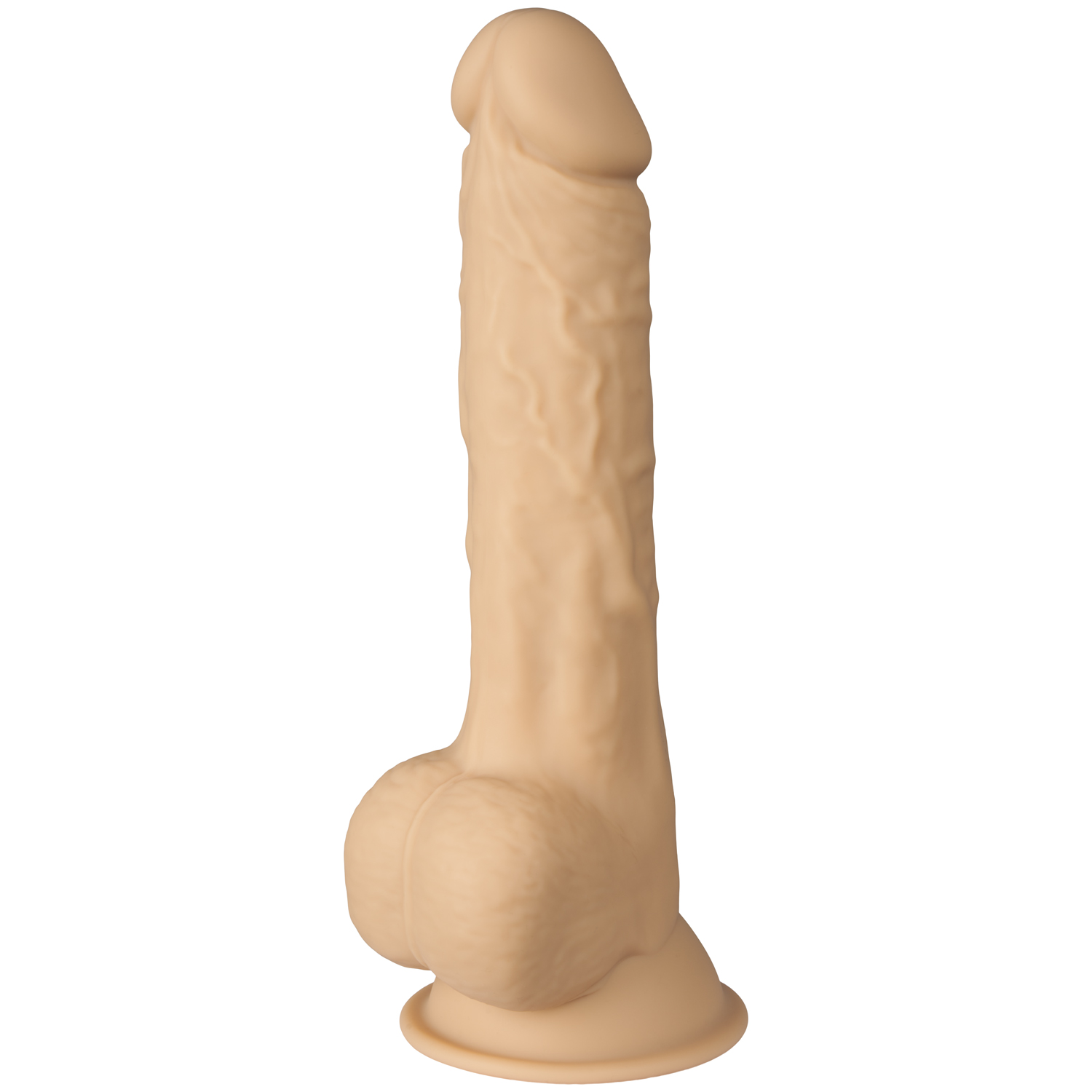 Willie City Realistisk Silexpan® Dildo med Sugekop 24 cm - Nude