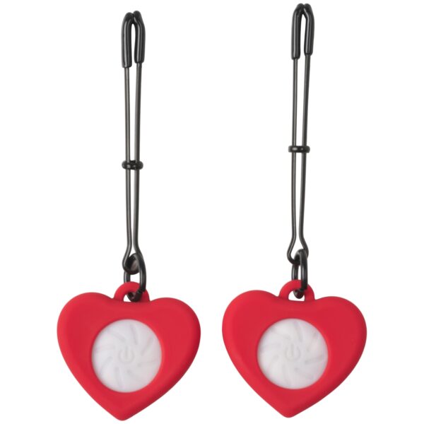 Charmed Light Up Heart Tweezer Brystklemmer     - Rød