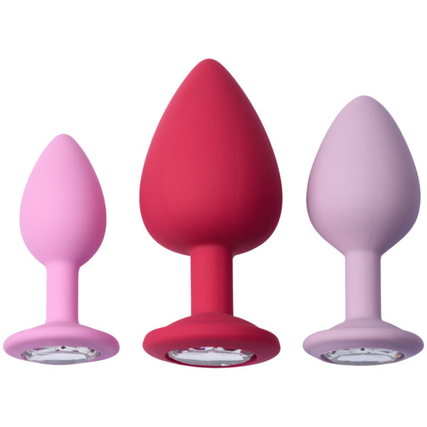 baseks Jewel Butt Plug Trænings Sæt     - Pink