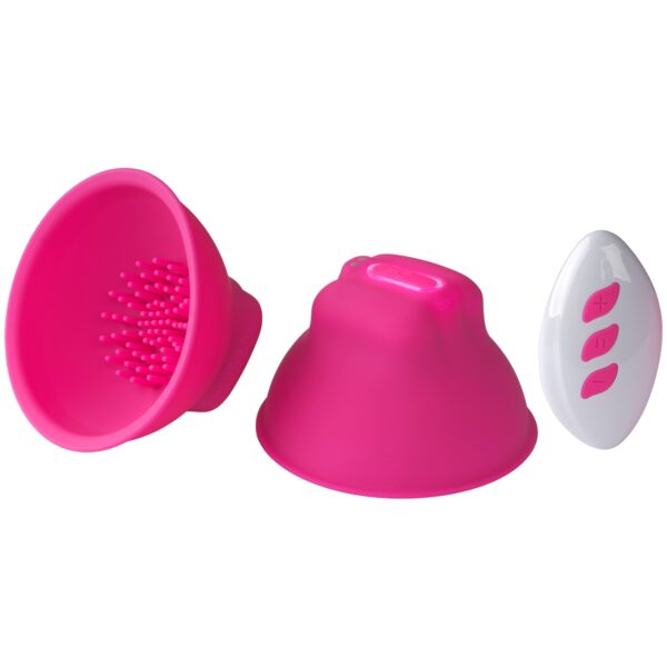 baseks Titty Vibes Vibrerende Nipple Suckers     - Pink