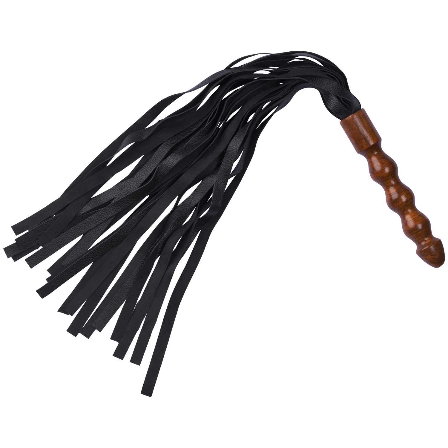 Zado Læder Flogger med Træhåndtag 69 cm - Brun