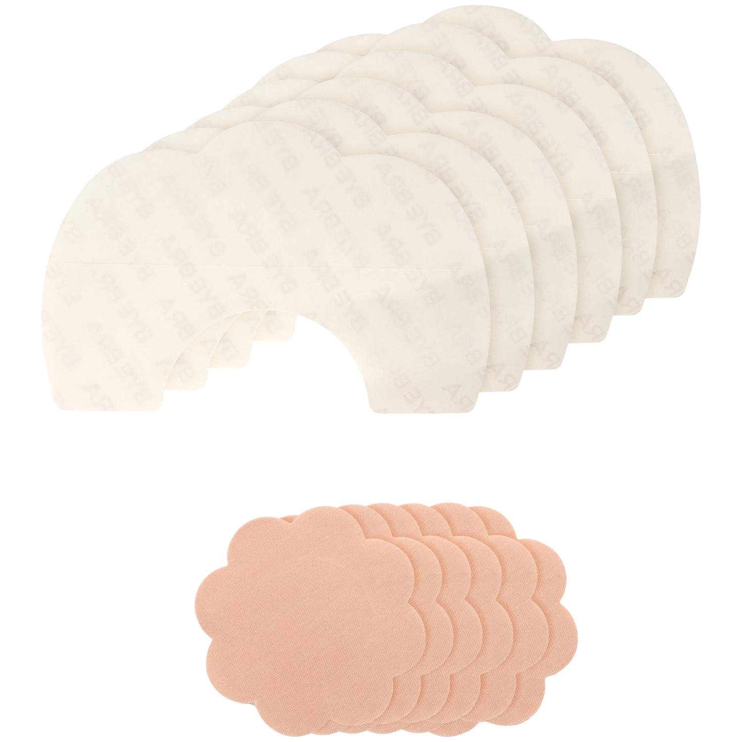 Bye Bra Breast Lift Tape D-F Skål 3 sæt - Nude