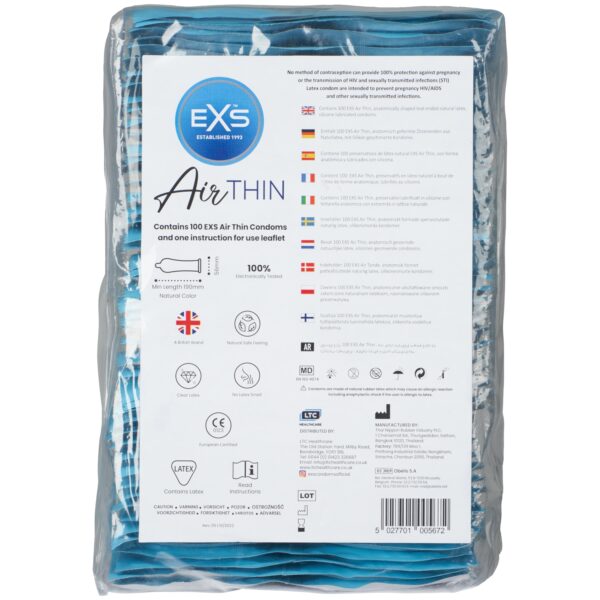 EXS Air Thin Kondomer 100 stk     - Klar