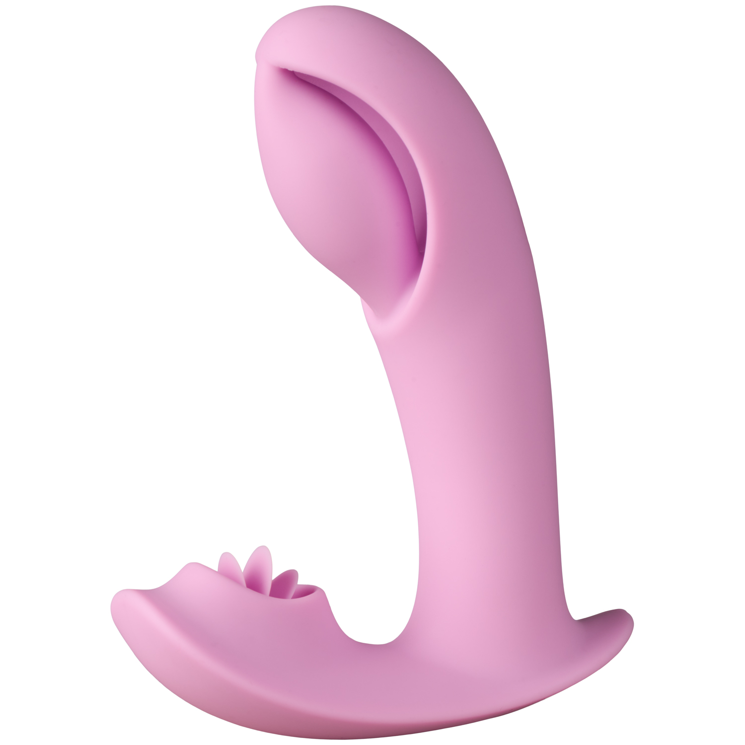 baseks Bouncing G-punkt og Klitoris Licking Vibrator - Pink
