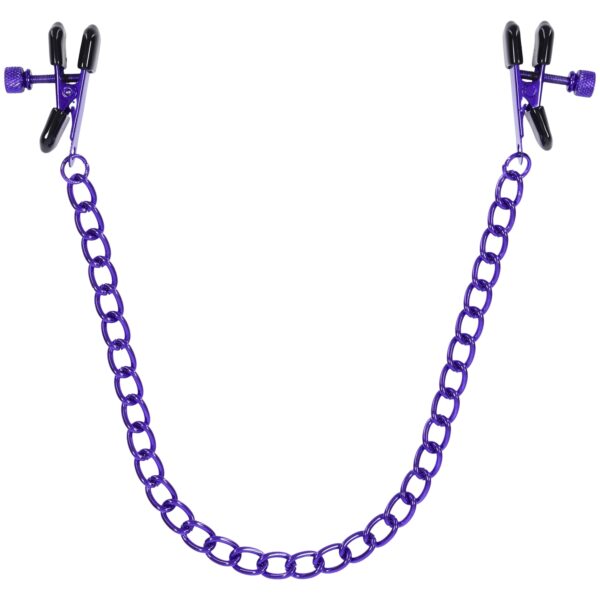 Merci Doc Johnson Chained Up Brystklemmer     - Lilla