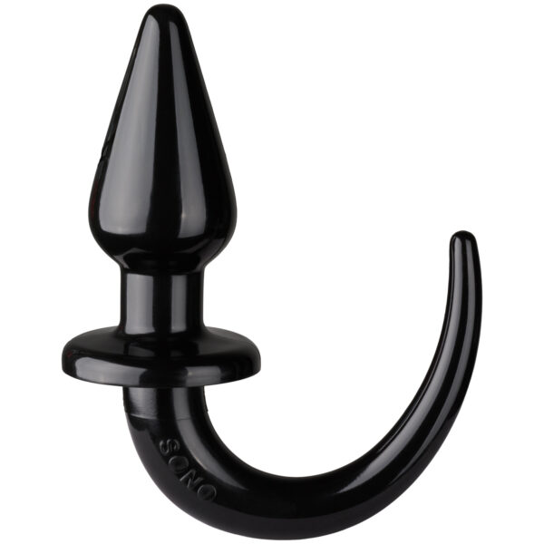Ouch! Puppy Play Butt Plug med Hale    - Sort