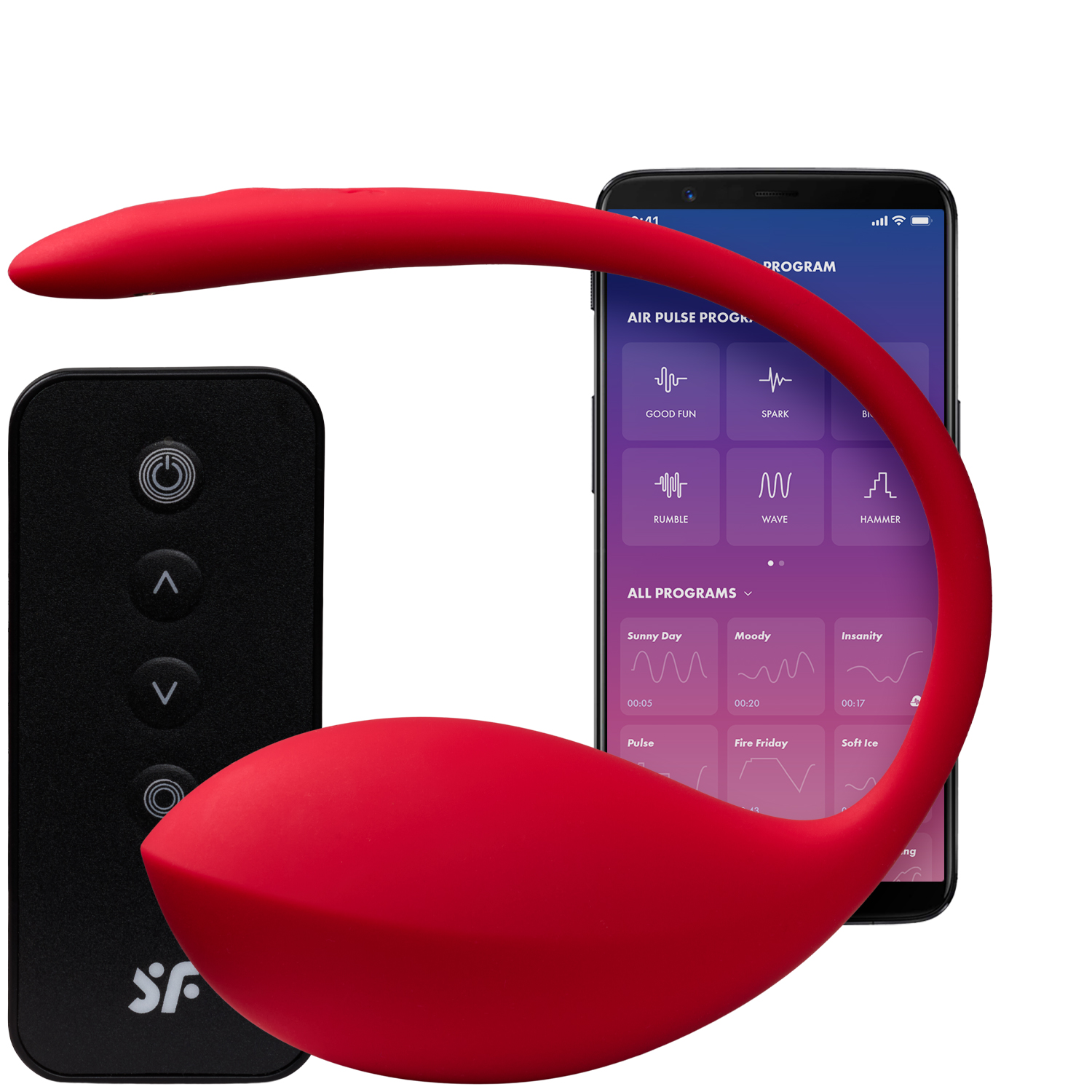 Satisfyer Shiny Petal VibrerendeÆg - Rød