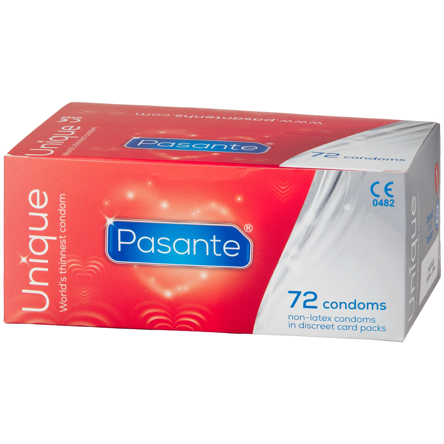 Pasante Unique Latexfri Tynde Kondomer 72 stk - Klar