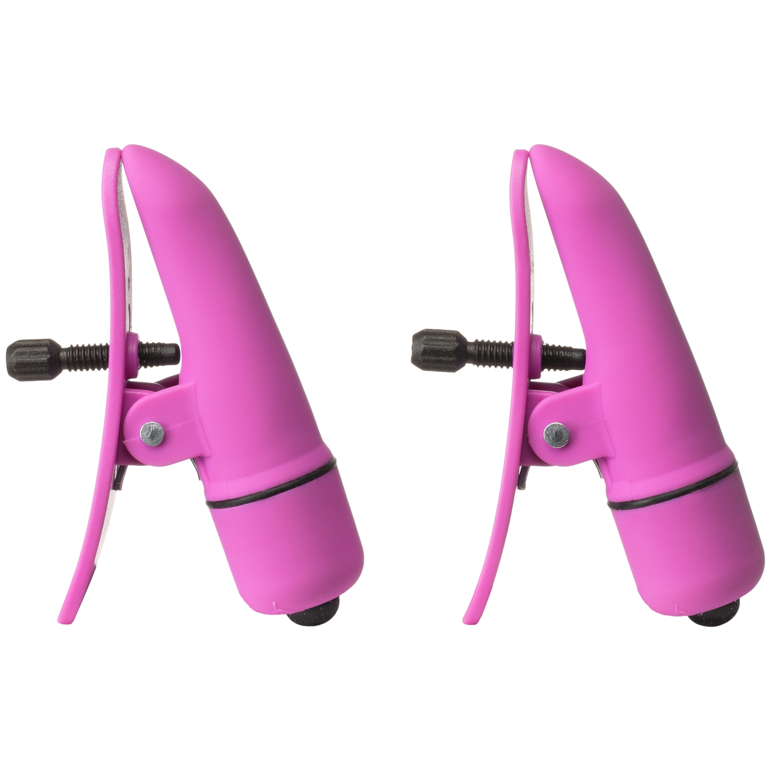 CalExotics Brystklemmer med Vibrator - Pink