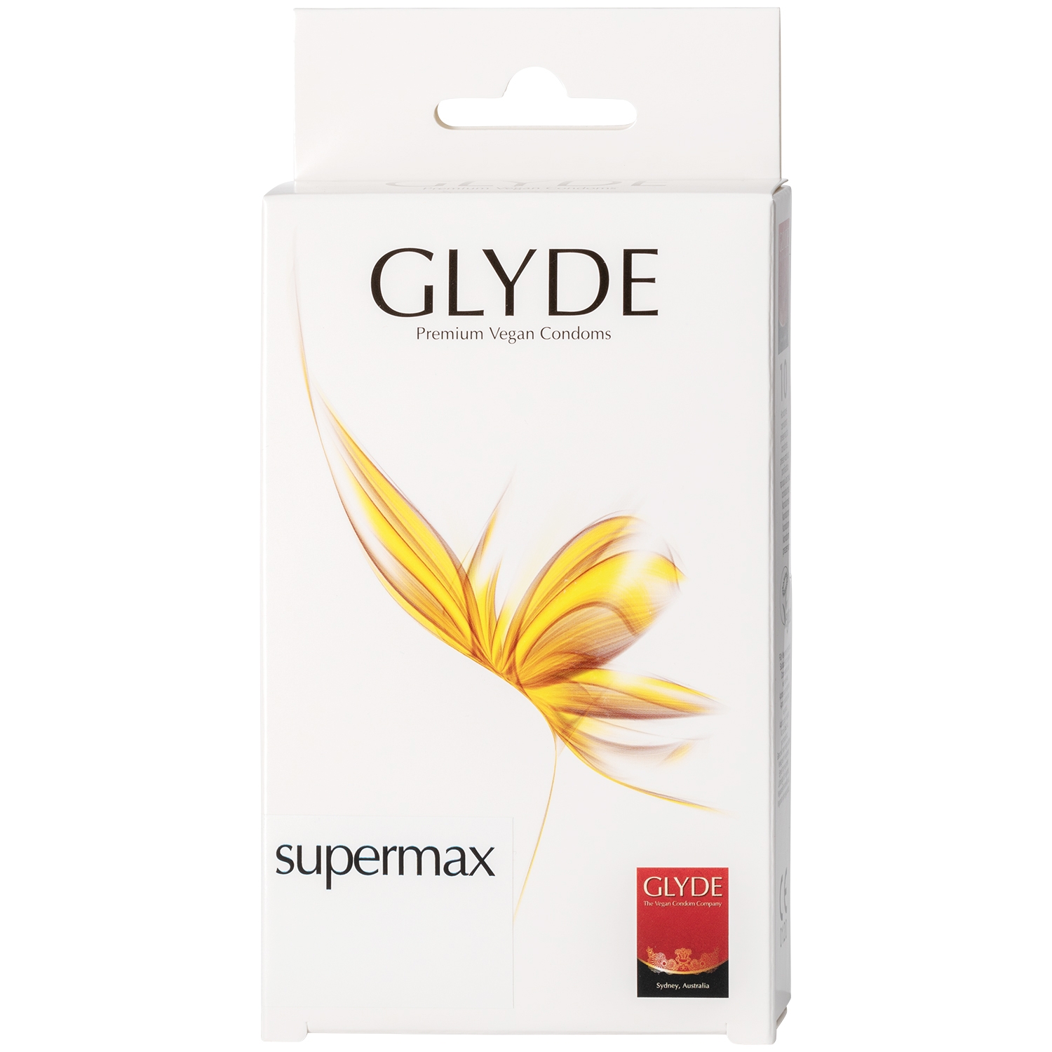 Glyde Supermax Veganske Kondomer 10 stk - Klar