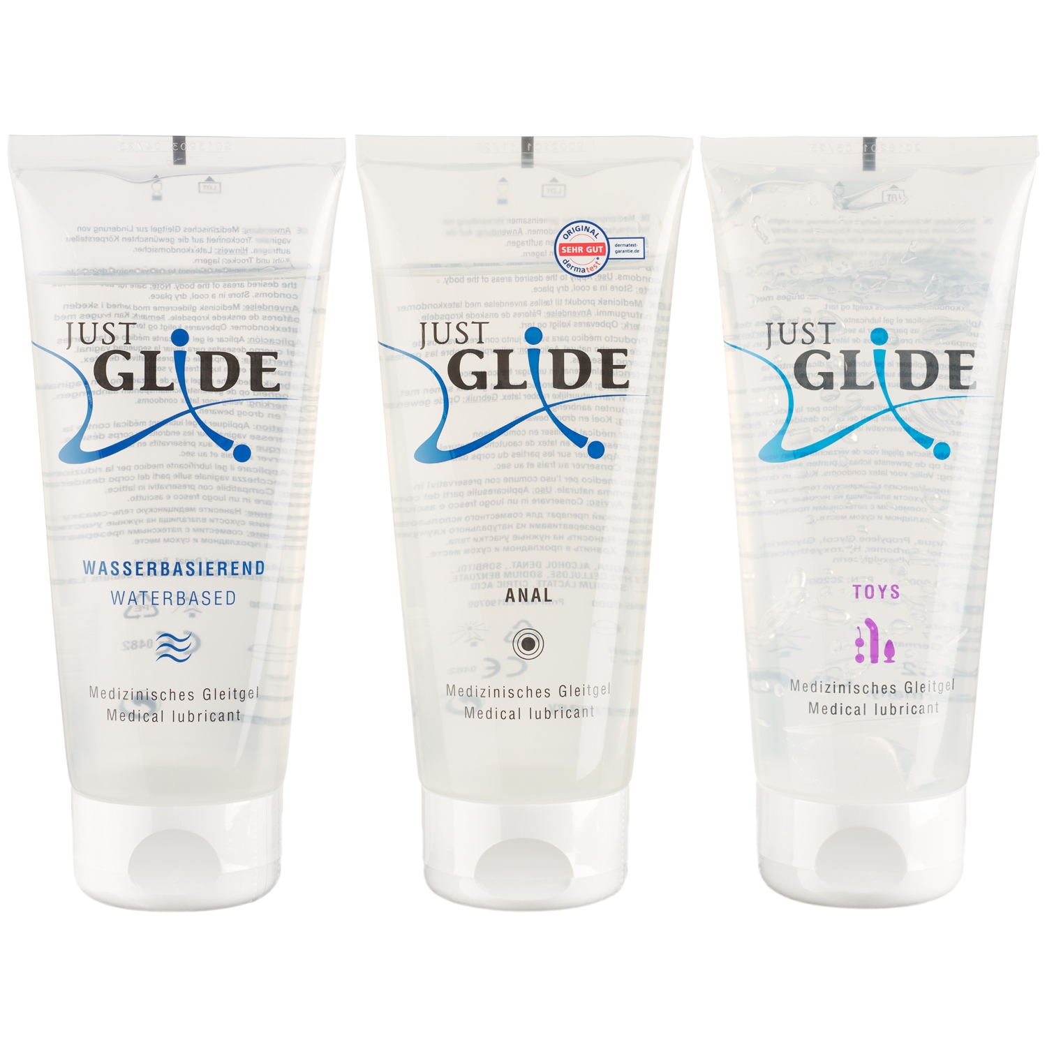 Just Glide Glidecreme Sæt 3 x 200 ml - Klar