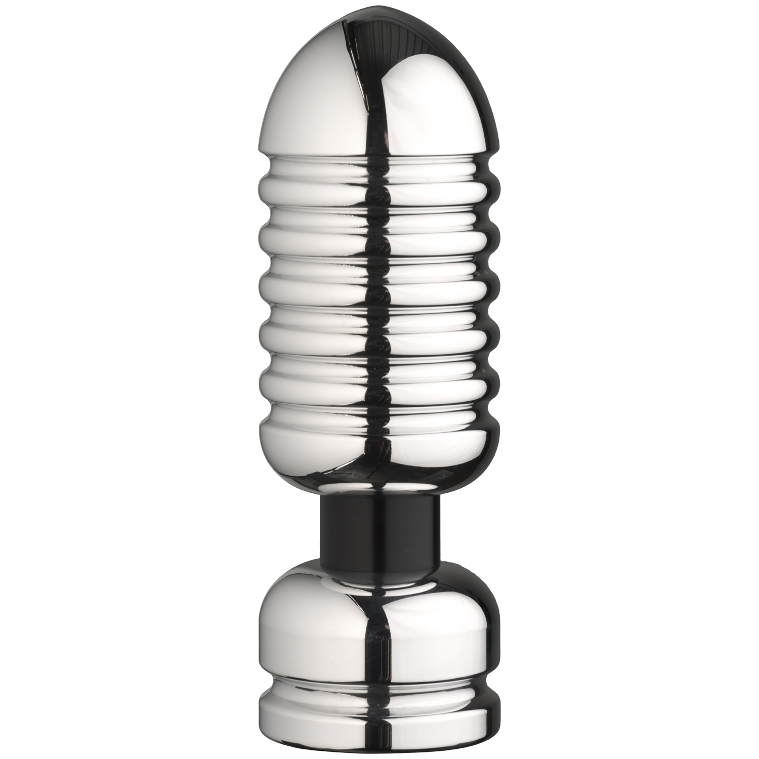 E-stim Systems Deviant Elektrode Butt Plug Large - Sølv