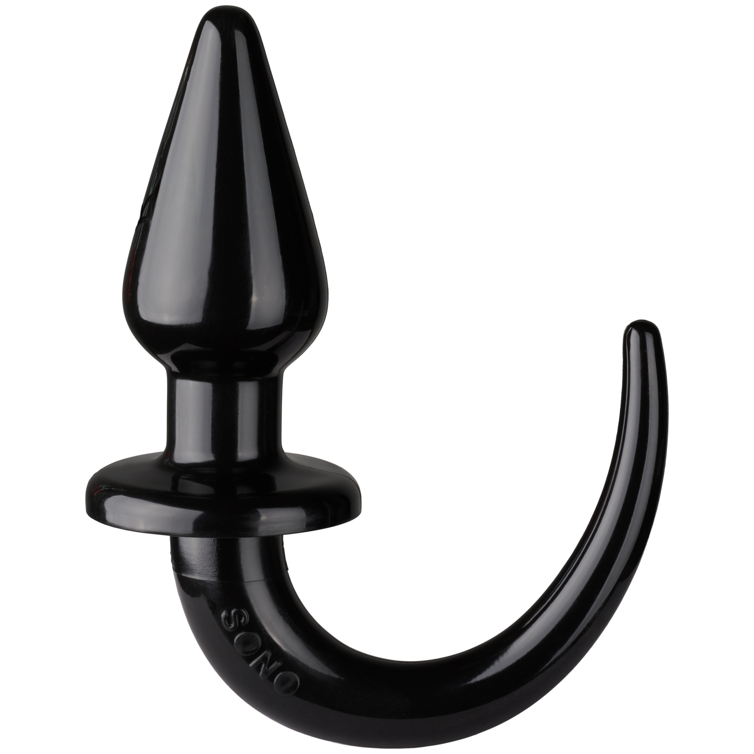 Ouch! Puppy Play Butt Plug med Hale 15,7 cm - Sort