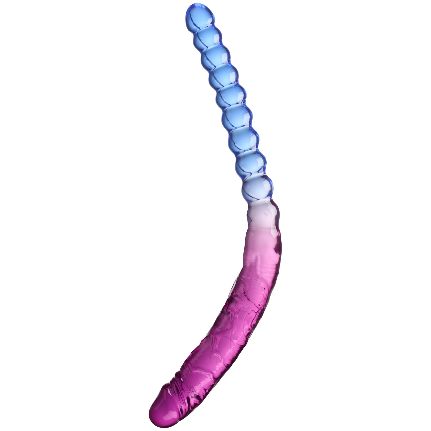 Icon Brands Shades Jelly Dobbelt Dildo 46 cm - Blå
