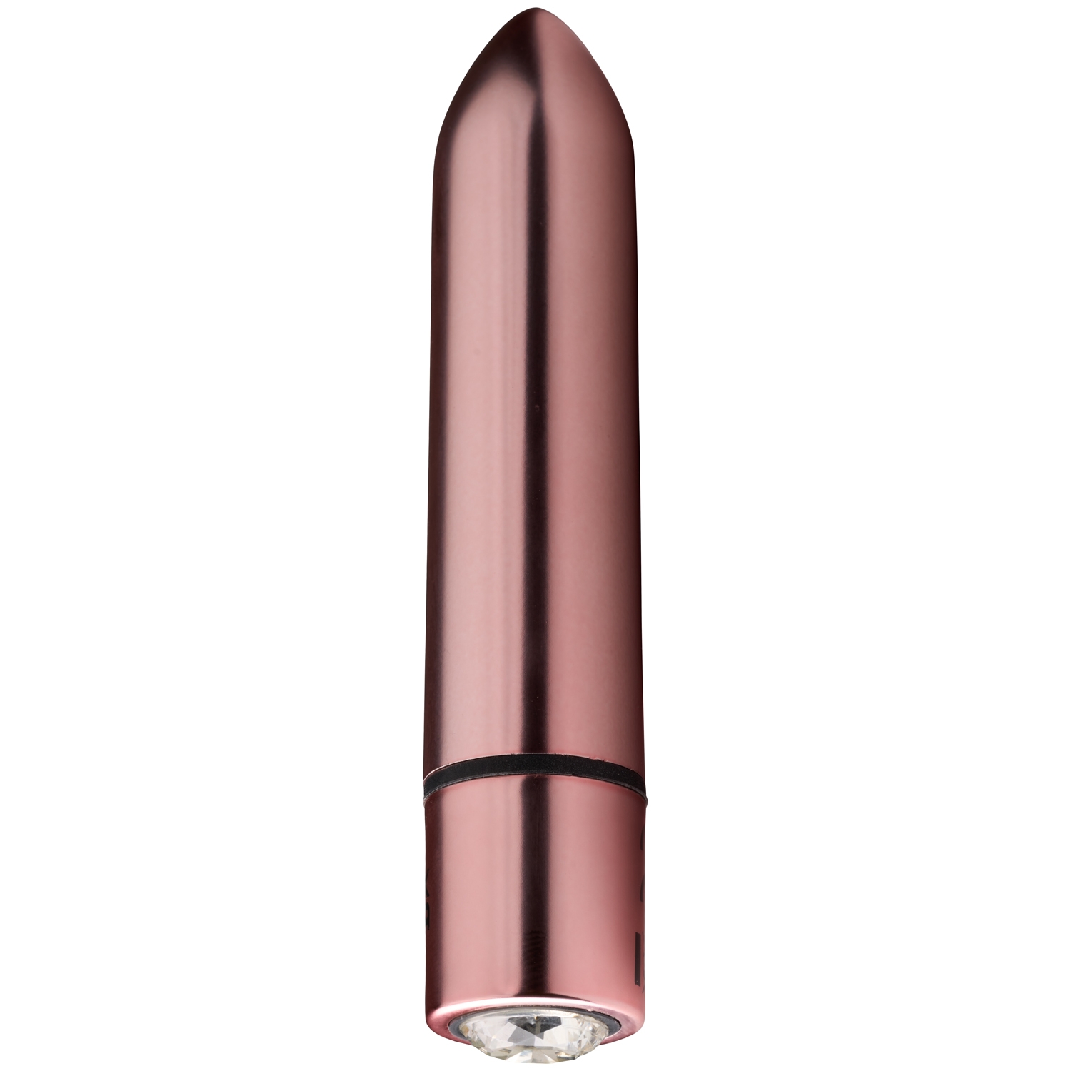 Baseks Genopladelig Glamourøs Juvel Bullet Vibrator - Rosaguld