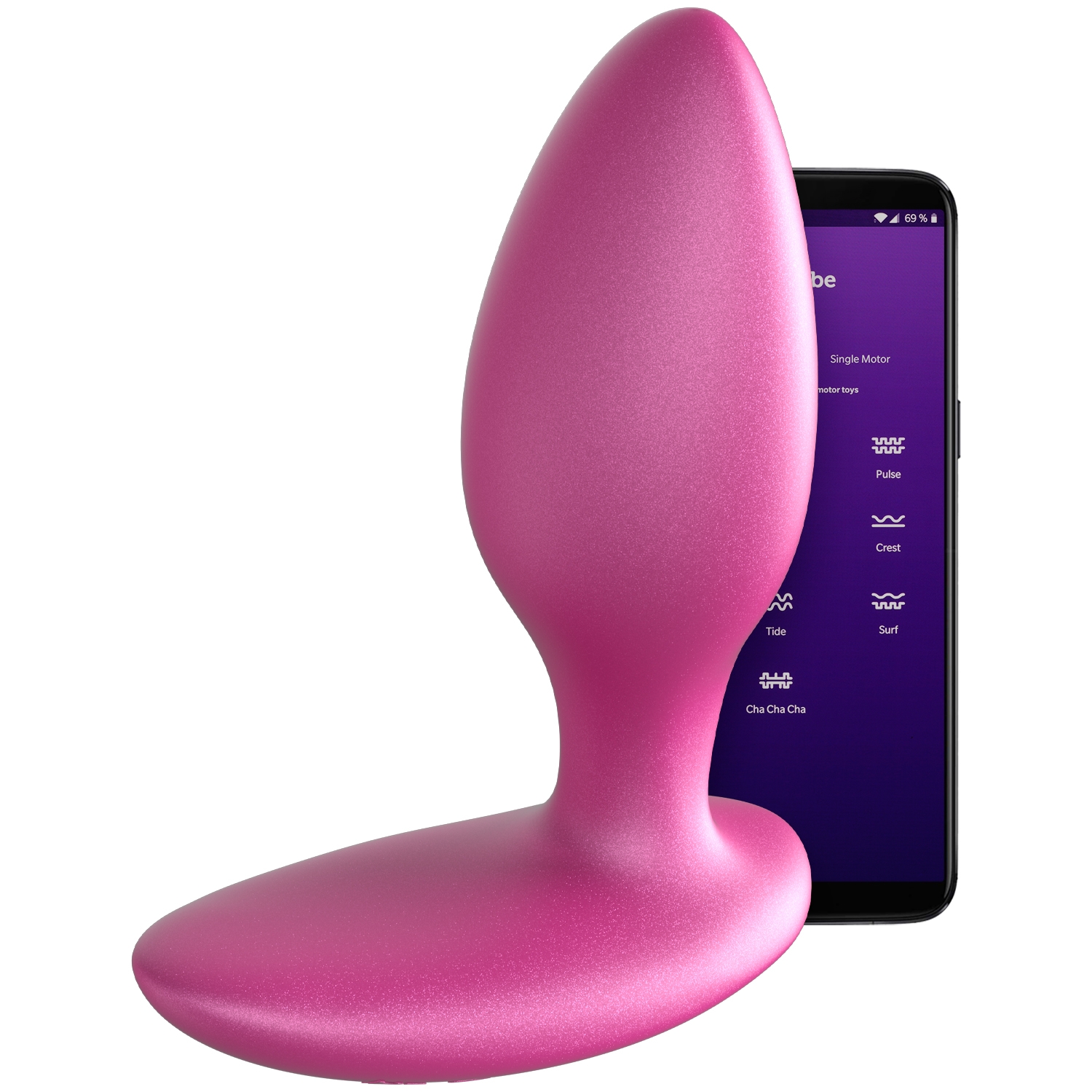 We-Vibe Ditto+ Vibrerende Butt Plug med Fjernbetjening og App 8,5 cm - Pink