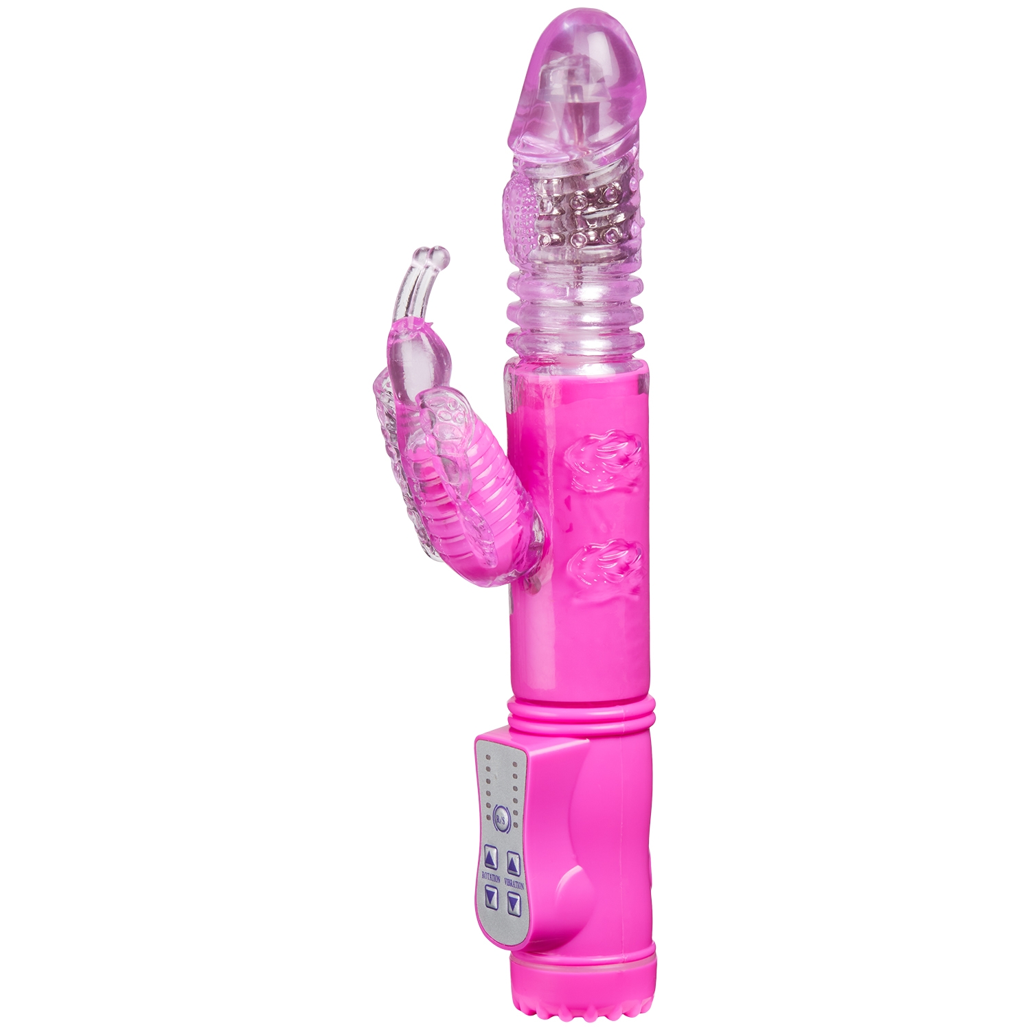 Baseks Thrusting G-punkts Butterfly Vibrator - Rosa