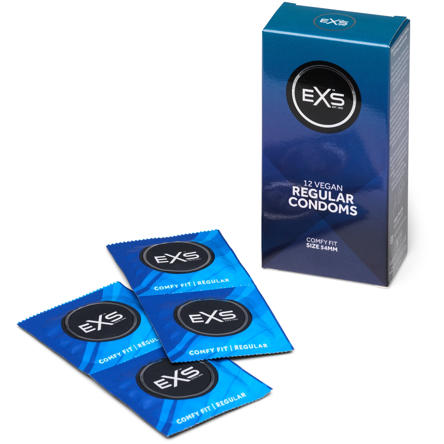 EXS Regular Vegan Condoms 12 stk. - Klar