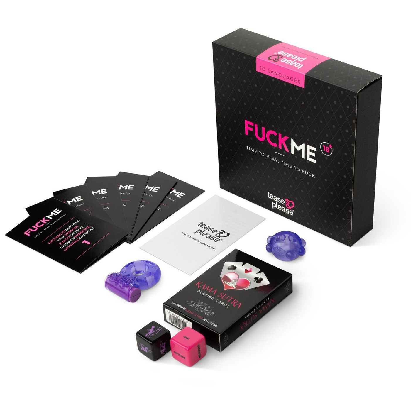 Tease & Please FuckMe Kinky Spil til Par - Rosa