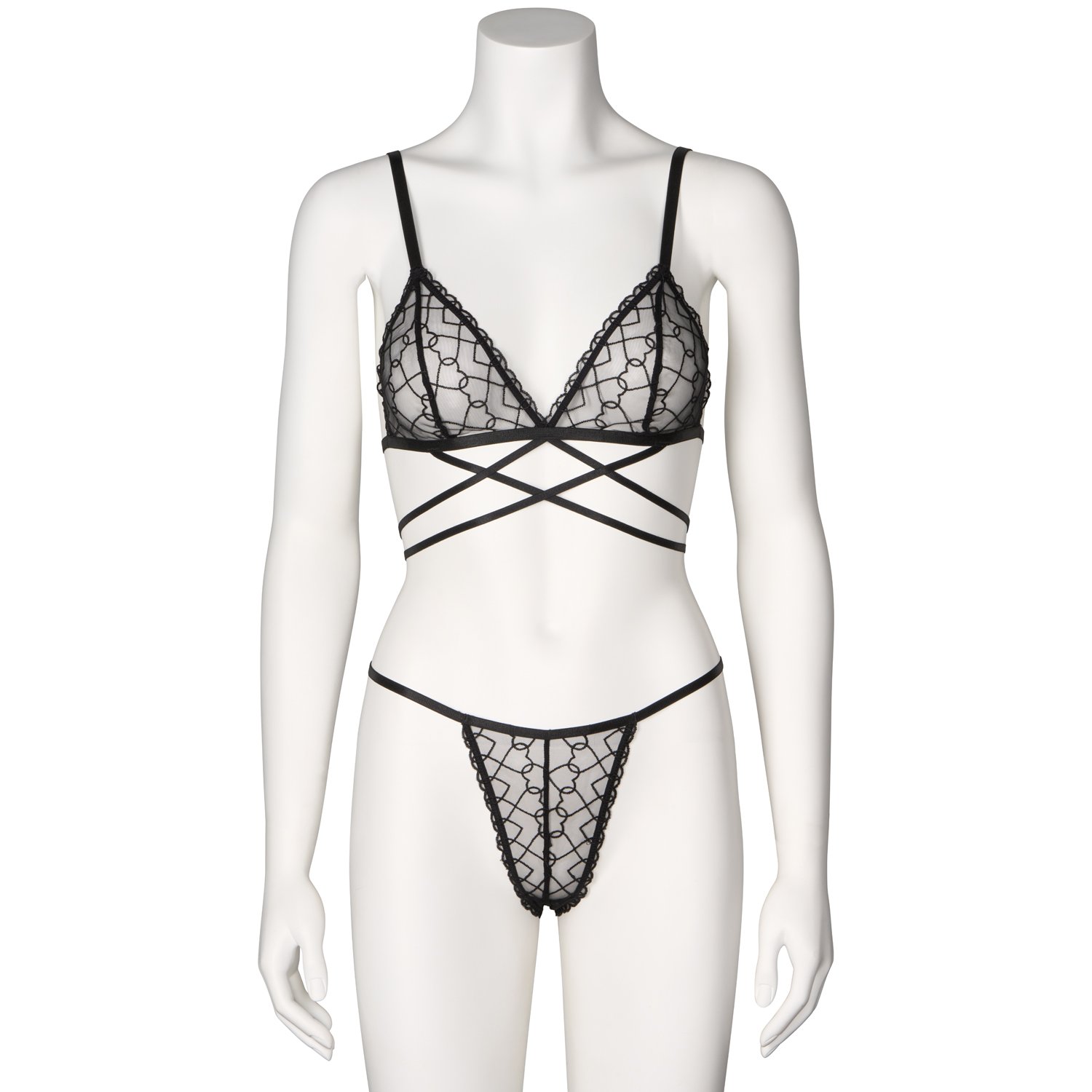 NORTIE Petra BH og G-streng Sæt - Sort - One size