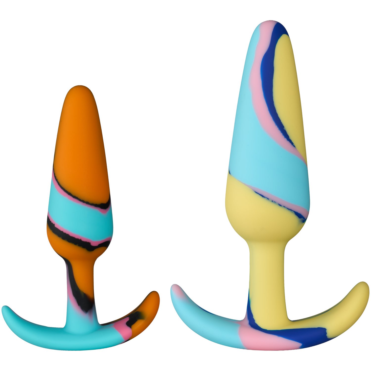 Baseks Multicolour Buttplug Sæt - Flere farver