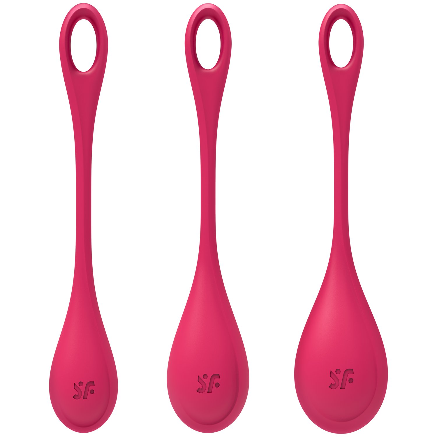 Satisfyer Yoni Power 1 Bækkenbundskugle Sæt - Rød