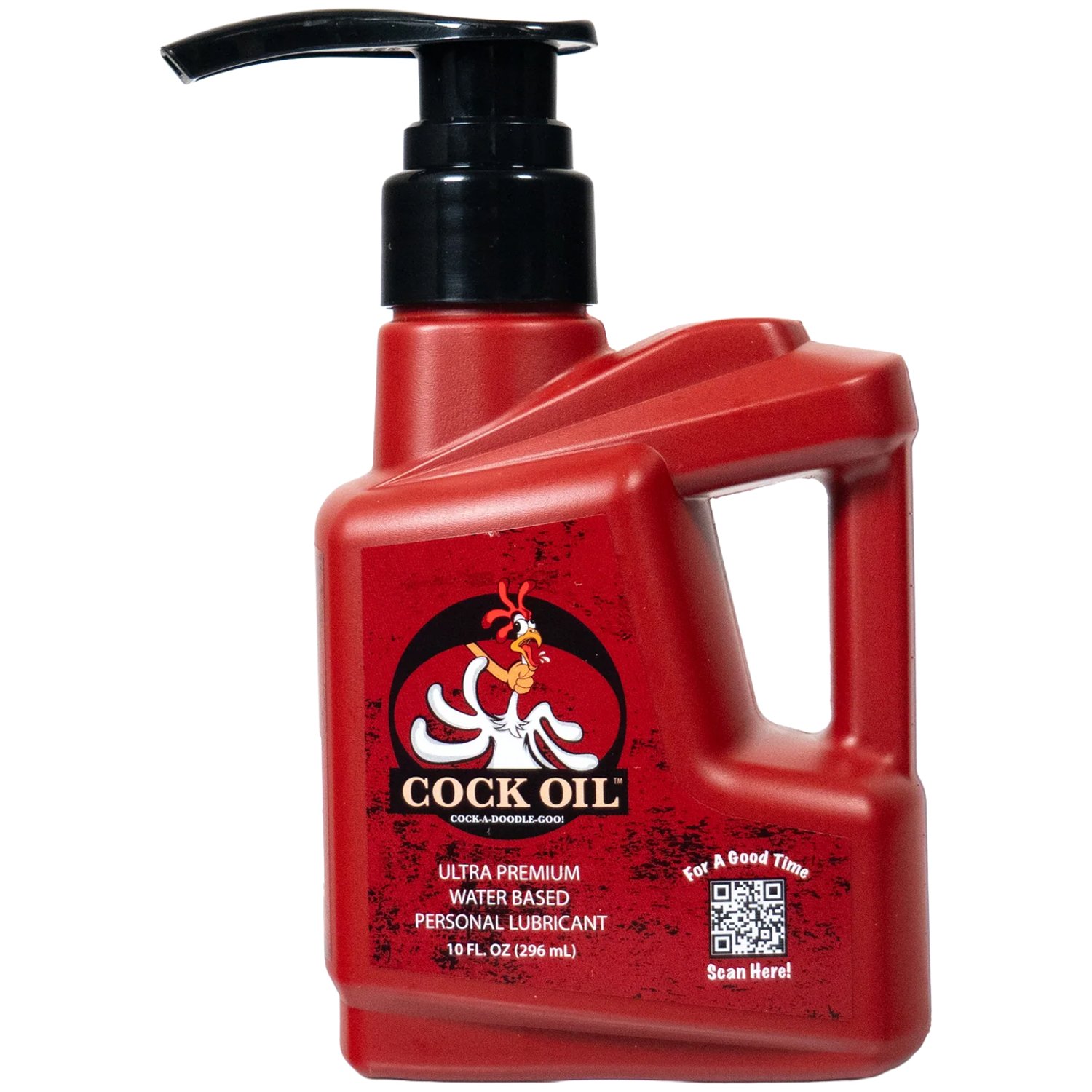 COCK OIL Vandbaseret Glidecreme Flaske 296 ml - Klar