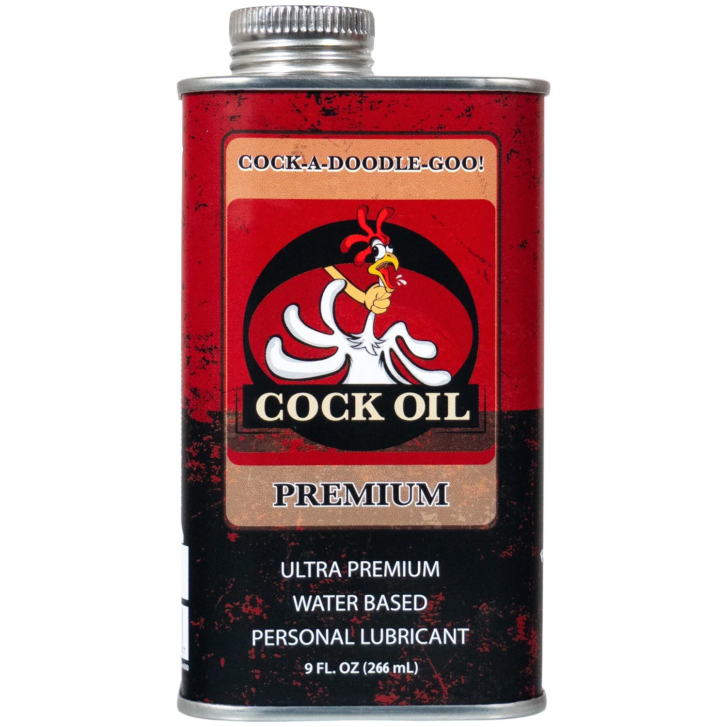 COCK OIL Vandbaseret Glidecreme i Metaldåse 266 ml - Klar